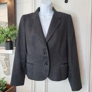 David Brooks Woman's  Dark Gray Blazer Size 12  #115